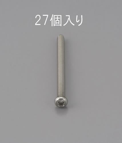 ESCO（エスコ） M3 x 8mm 鍋頭小ねじ(ｽﾃﾝﾚｽ製/27本) EA949NF-308