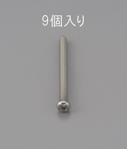 ESCO（エスコ） M4 x25mm 鍋頭小ねじ(ｽﾃﾝﾚｽ製/9本) EA949NF-425