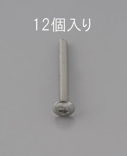 ESCO（エスコ） M4 x12mm トラス頭小ねじ(ｽﾃﾝﾚｽ製/12本) EA949NH-412