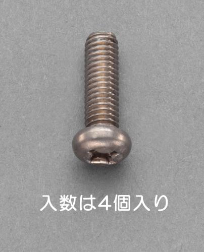 ESCO（エスコ） M5x 6mm 鍋頭小ねじ(ﾁﾀﾝ/4本) EA949NY-506A