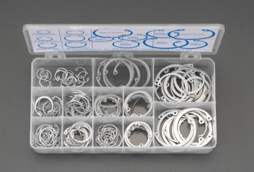 ESCO（エスコ） 1/2'-1･3/4' 穴用スナップリングセット EA949R-10