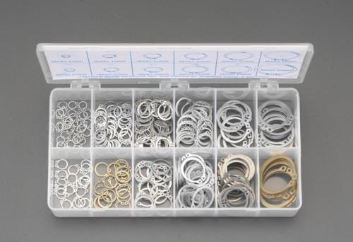 ESCO（エスコ） 1/4'-9/16' 軸用スナップリングセット EA949R-11