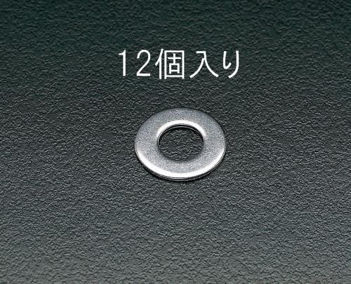 ESCO（エスコ） M12 平ワッシャー(ｽﾃﾝﾚｽ製/12個) EA949SE-12