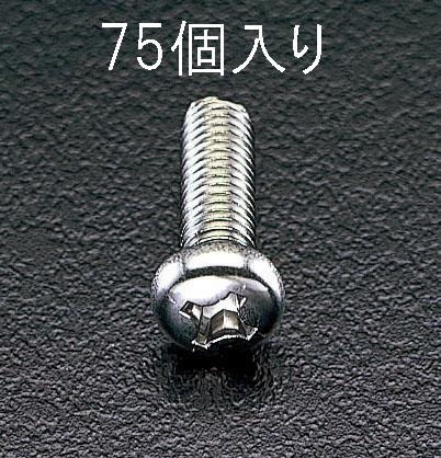 ESCO（エスコ） M4x16mm 鍋頭小ねじ(ｽﾃﾝﾚｽ製/75本) EA949SJ-42