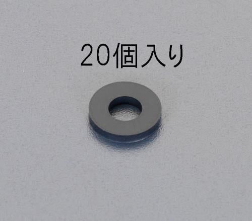ESCO（エスコ） 22x10x2.0mm/M10 ゴム平パッキン(20枚) EA949SW-10