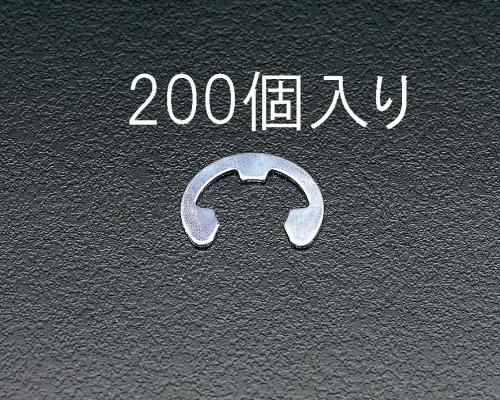 ESCO（エスコ） 2.5mm Ｅ リング(三価ｸﾛﾒｰﾄ/200個) EA949WE-2.5