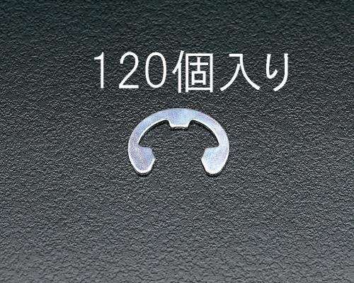 ESCO（エスコ） 5.0mm Ｅ リング(三価ｸﾛﾒｰﾄ/120個) EA949WE-5