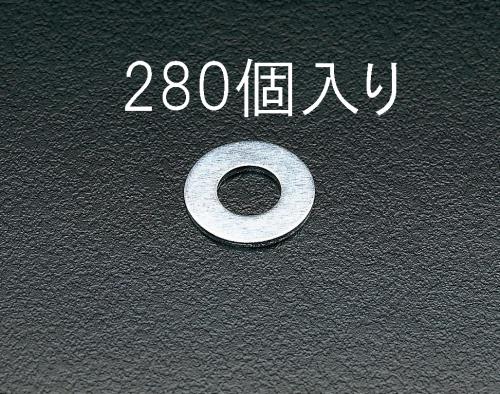 ESCO（エスコ） M 4 平ワッシャー (280個) EA949WF-4