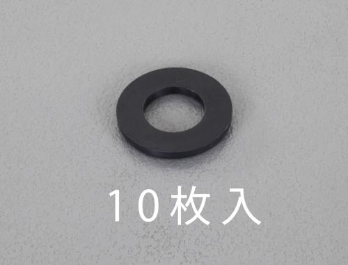 ESCO（エスコ） M10/10.5x20x2.0mm 平ﾜｯｼｬｰ(TPR製/黒/10枚) EA949ZB-101