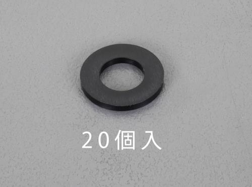 ESCO（エスコ） M12/13.0x24x2.5mm 平ﾜｯｼｬｰ(ﾅｲﾛﾝ製/黒/20枚 EA949ZB-12
