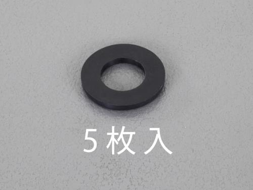 ESCO（エスコ） M16/17.0x50x3.0mm 平ﾜｯｼｬｰ(TPR製/黒/5枚) EA949ZB-162