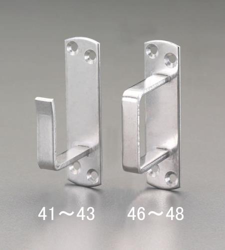 ESCO（エスコ） 93x42mm 座付貫抜(ｽﾃﾝﾚｽ製/受け) EA951B-41