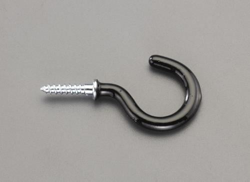 ESCO（エスコ） 4.0x25mm ねじ付フック(ｺｰﾃｨﾝｸﾞ付/4個) EA951BU-25A
