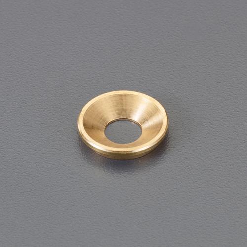 ESCO（エスコ） φ13mm ｾｯﾄｷｬｯﾌﾟﾜｯｼｬｰ(真鍮製/10枚) EA951C-112