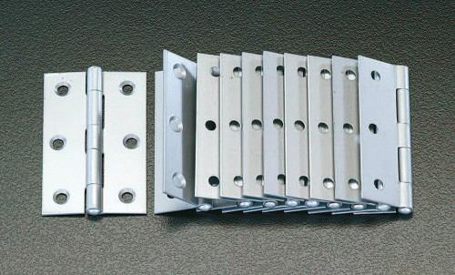 ESCO（エスコ） 51x 38mm シルバー丁番(ｽﾁｰﾙ製/10個) EA951CJ-51
