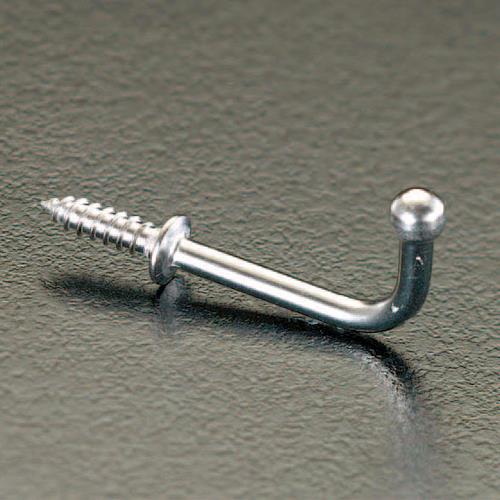 ESCO（エスコ） φ2.7x 22mm フック・ねじ付(ｽﾃﾝﾚｽ製/2本) EA951DA-41