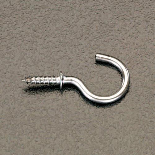 ESCO（エスコ） φ2.4x20mm ねじ込フック(ｽﾃﾝﾚｽ製/5本) EA951DS-1
