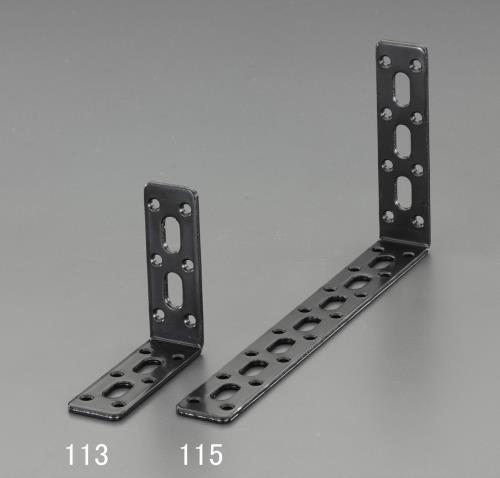 ESCO（エスコ） 99x199x3mm 連結金具(ｽﾁｰﾙ製･黒塗装) EA951E-115