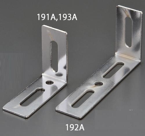 ESCO（エスコ） 43 x 90x50mm Ｌ型連結金具(ｽﾁｰﾙ製) EA951EA-193A