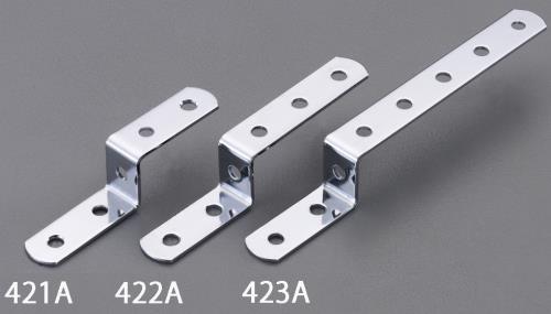 ESCO（エスコ） 102 x 19mm Ｚ型連結金具(ｽﾁｰﾙ製) EA951EA-421A