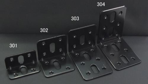 ESCO（エスコ） 62x 62x 45mm 連結金具(ｽﾁｰﾙ製･黒塗装) EA951EB-304