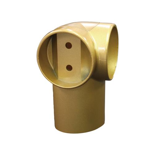 ESCO（エスコ） φ35mm 手すり用コーナーブラケット(ｺﾞｰﾙﾄﾞ EA951EL-254