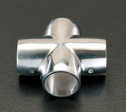 ESCO（エスコ） 32mm パイプジョイントクロス(ｽﾃﾝﾚｽ製) EA951EU-22