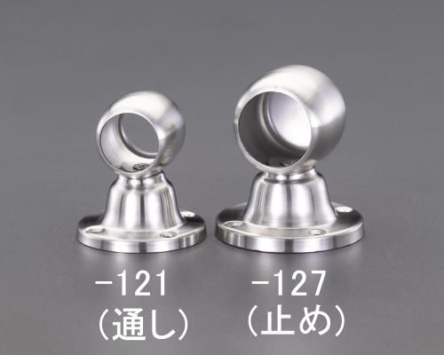 ESCO（エスコ） φ32mm パイプ用ブラケット(ｽﾃﾝﾚｽ製) EA951EW-127