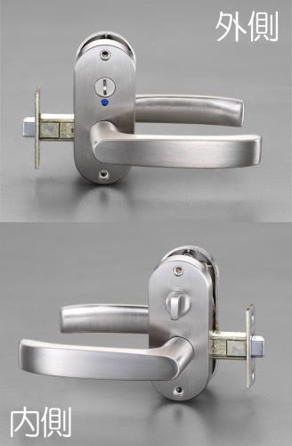 川口技研 29-45mm/50mm ﾚﾊﾞｰﾊﾝﾄﾞﾙ(表示錠/ｼﾙﾊﾞｰ) JL-24-4K