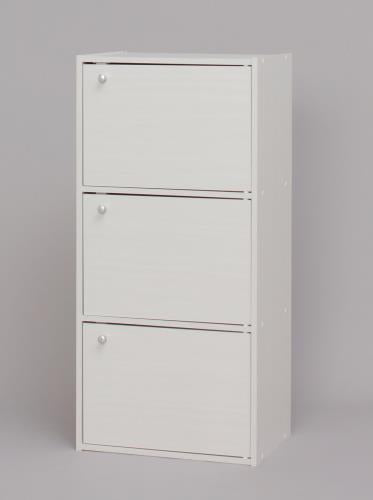 アイリスオーヤマ（IRIS OHYAMA） 415x290x 880mm/ 3段 収納ラック(ﾎﾜｲﾄ) CX-33D