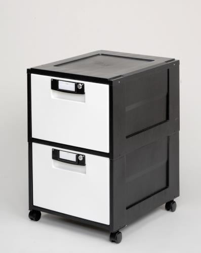 アイリスオーヤマ（IRIS OHYAMA） 425x509x 645mm/2段 キャビネット(ｷｬｽﾀｰ付) HG-202