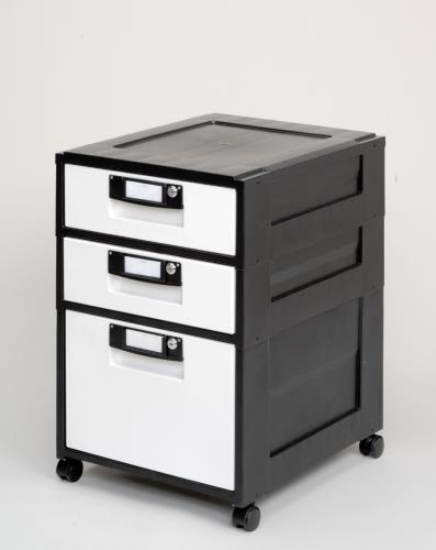 アイリスオーヤマ（IRIS OHYAMA） 425x509x 639mm/3段 キャビネット(ｷｬｽﾀｰ付) HG-321