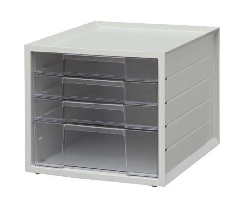 アイリスオーヤマ（IRIS OHYAMA） 276x335x 252mm/ 4段 レターケース LCJ-4D