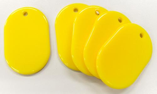 ESCO（エスコ） 45x30mm アクリルパール板(黄/5枚) EA956V-5A
