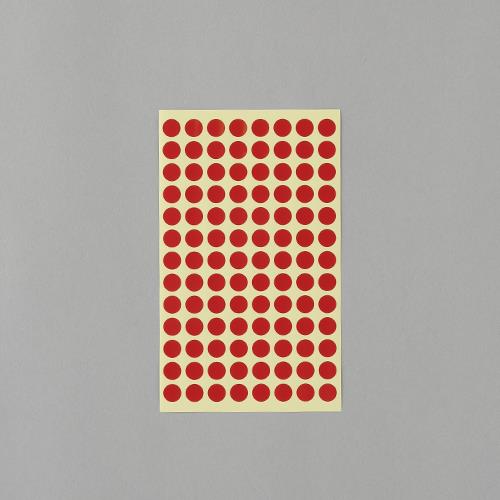 エーワン（A-one） φ 9mm/1456片 カラーラベルシール(赤/14枚 07001