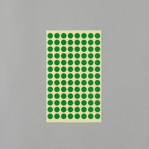 エーワン（A-one） φ 9mm/1456片 カラーラベルシール(緑/14枚 07003