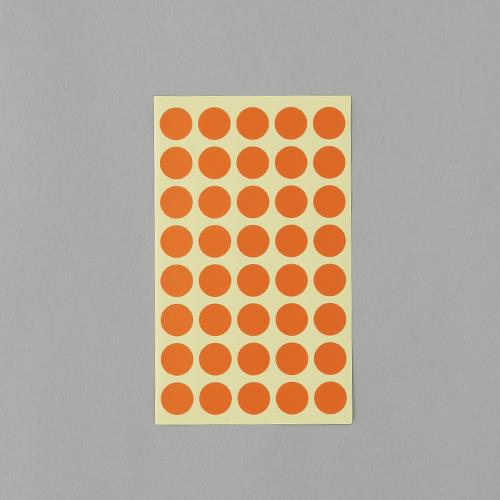 エーワン（A-one） φ15mm/ 560片 カラーラベルシール(橙/14枚 07025
