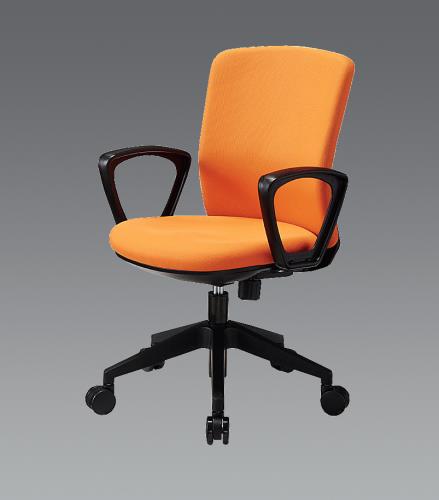 アイリスチトセ ビジネスチェアー(肘付/ｵﾚﾝｼﾞ) HG1000-M1-F