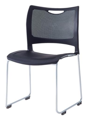 アイリスチトセ スタッキングチェアー(ﾌﾞﾗｯｸ) CMC-MKM01