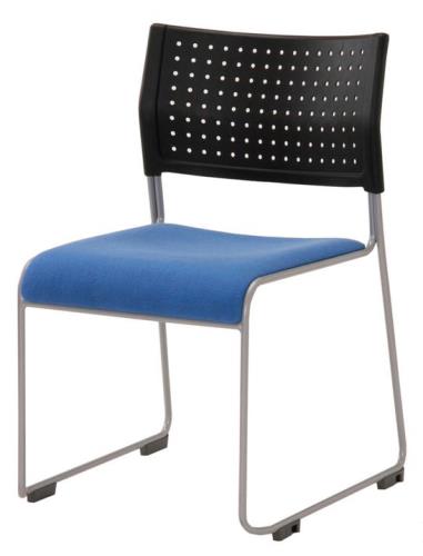 アイリスチトセ スタッキングチェアー(ﾌﾞﾙｰ) LTS-110-F