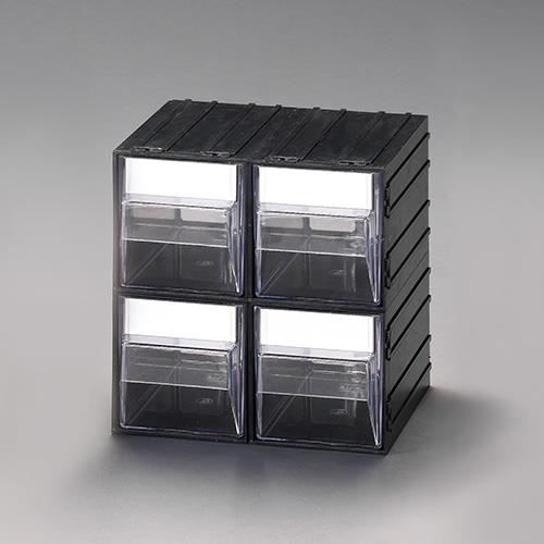 ESCO（エスコ） 225x225x225mm/2列 2段 連結収納(引出し) EA957CA-3