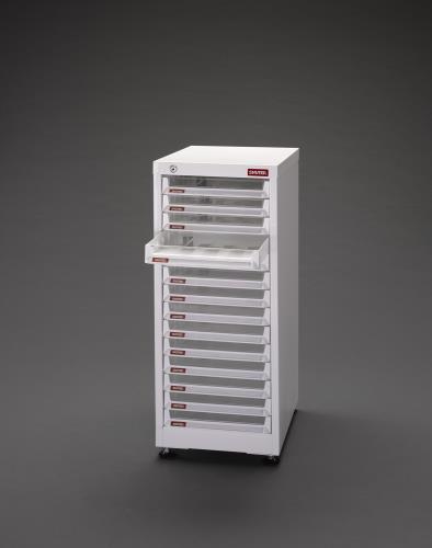 ESCO（エスコ） 304x400x690mm/1列14段 キャビネット/ﾄﾚｰ型 EA957FC-31