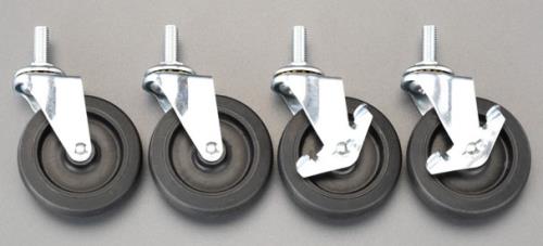 アイリスオーヤマ（IRIS OHYAMA） φ25mm用 メタルラック大径キャスター(4個) MR-475C