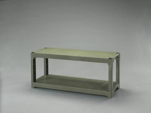 ESCO（エスコ） 1200x450x 515mm/2段 プラスチック棚(OD色) EA976AL-42