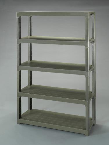 ESCO（エスコ） 1200x450x1800mm/5段 プラスチック棚(OD色) EA976AL-45