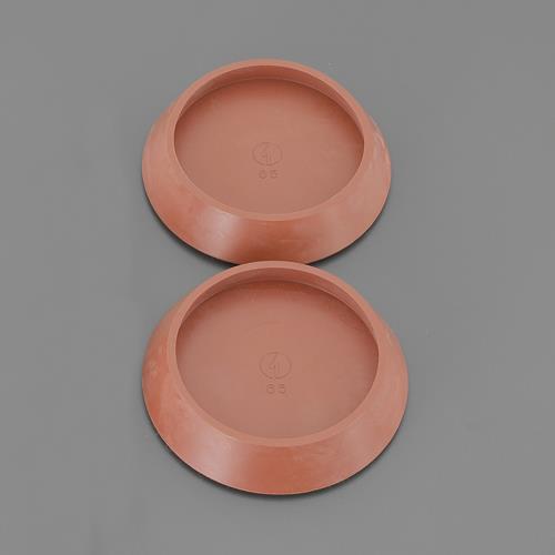 ESCO（エスコ） φ65mm 硬質フェルト付平置ゴム(茶/2個) EA979DA-17