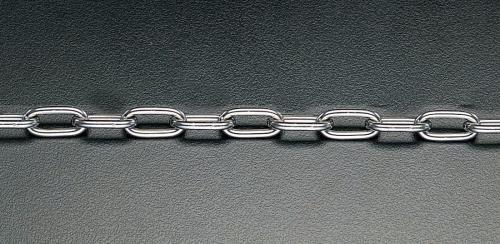 ESCO（エスコ） 3.0mmx10m リンクチェーン(ｽﾃﾝﾚｽ製) EA980SA-310