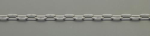 ESCO（エスコ） 3.0mmx 2m リンクチェーン(ｽﾃﾝﾚｽ製) EA980SB-21