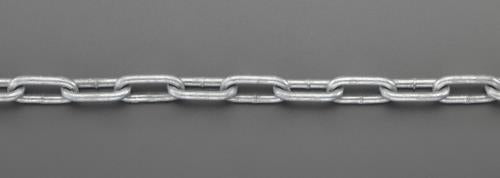 ESCO（エスコ） 3.0mmx10m リンクチェーン(ｽﾁｰﾙ製/ﾄﾞﾌﾞﾒｯｷ) EA980SF-33