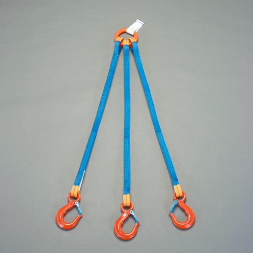 ESCO（エスコ） 3.0 tonx3.0m 金具付スリング(３本懸け) EA981FD-55